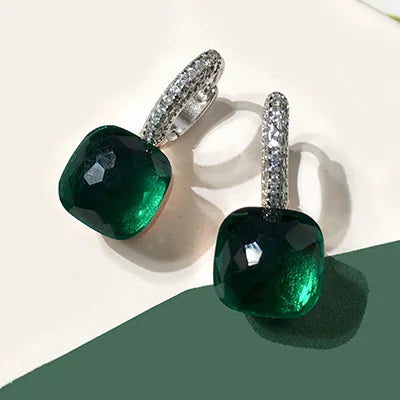 Pure 925 Sterling Silver Candy Style 21 Colors Pink - Peacock green