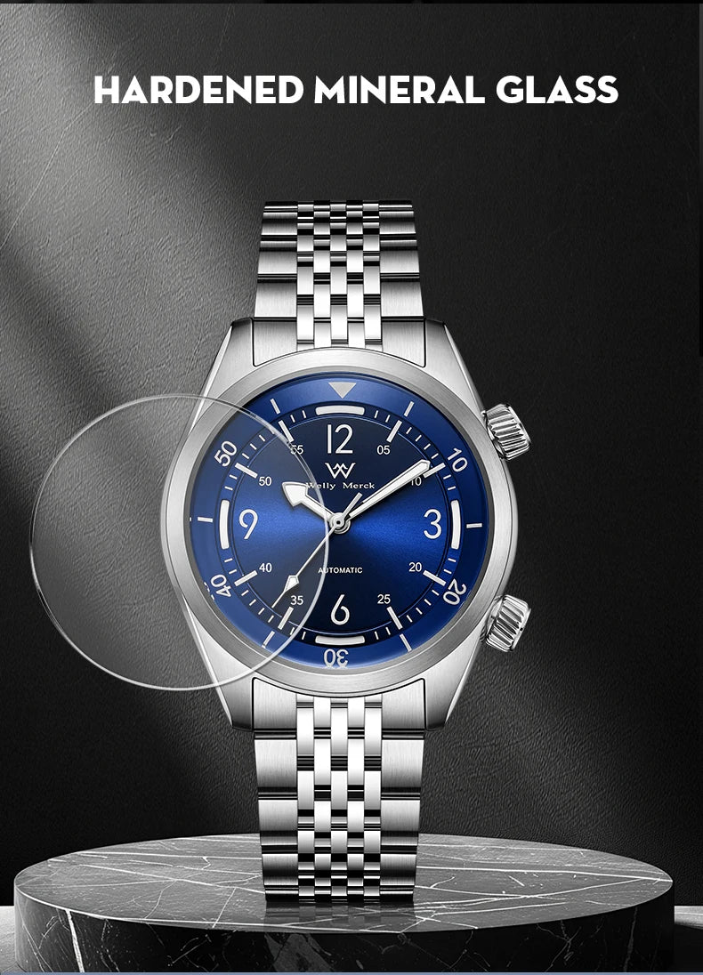 WM Watch Automatic Mechanical Watches Water Resist