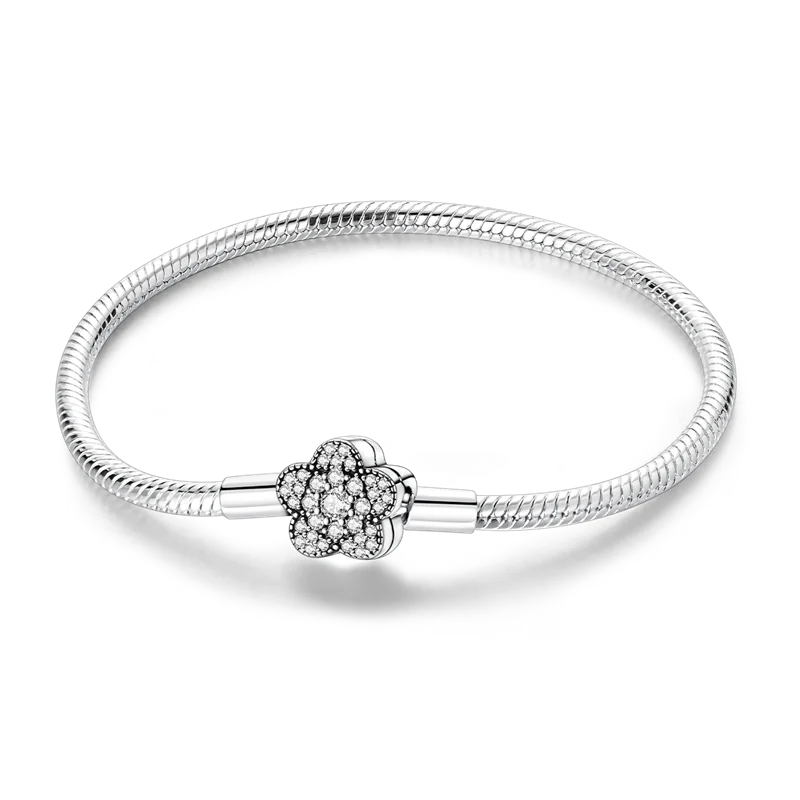 925 Sterling Silver Bracelets 17-20CM Original Golden - KTB124 / 19cm / United States, KTB124 / 20cm / United States, KTB124 / 17cm / United States, KTB124 / 18cm / United States