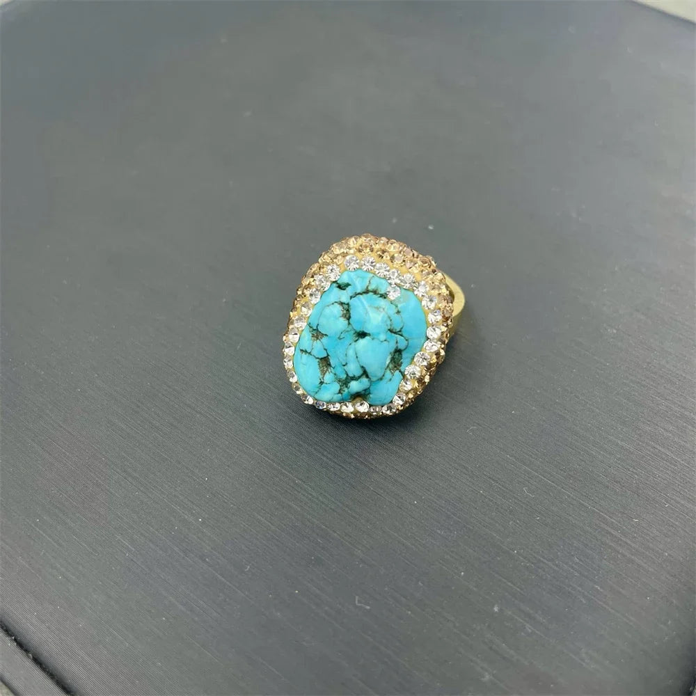Raw Unique Irregular Turquoise Crystal Jewelry