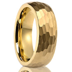 Bague Tendance en Carbure de Tungstène Plaqué Or 8MM/6MM