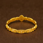 Chinese Tradition 18K Gold Pure Yellow Bangles.