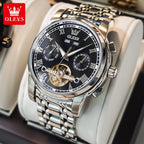 Olevs Automatische mechanische Uhr für Herren Datum
