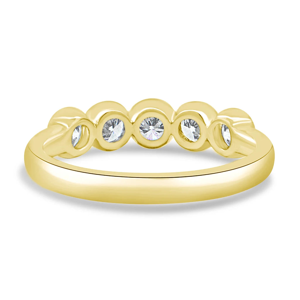 Sparkling 14K Gold Filled Round Moissanite Stackab