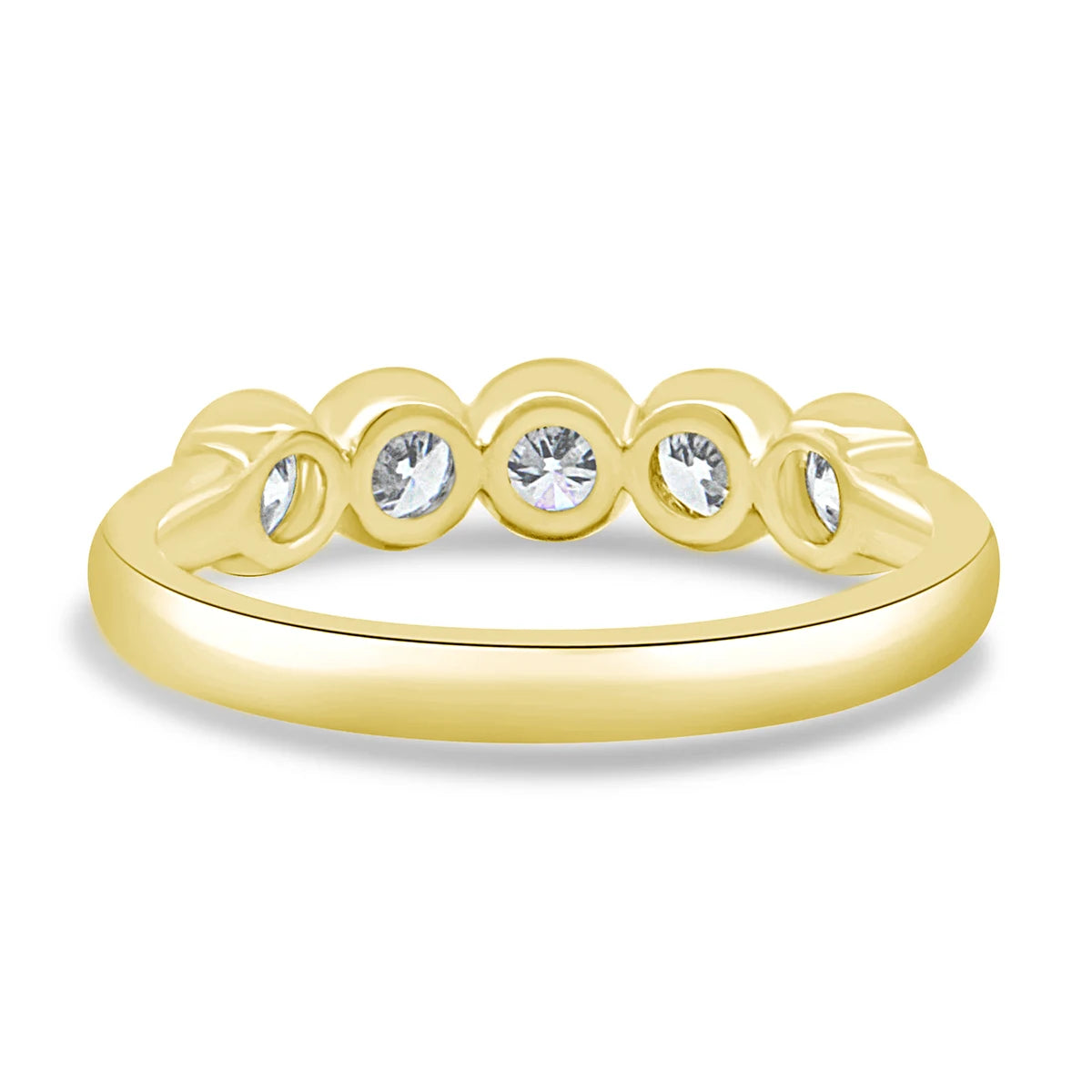 Sparkling 14K Gold Filled Round Moissanite Stackab