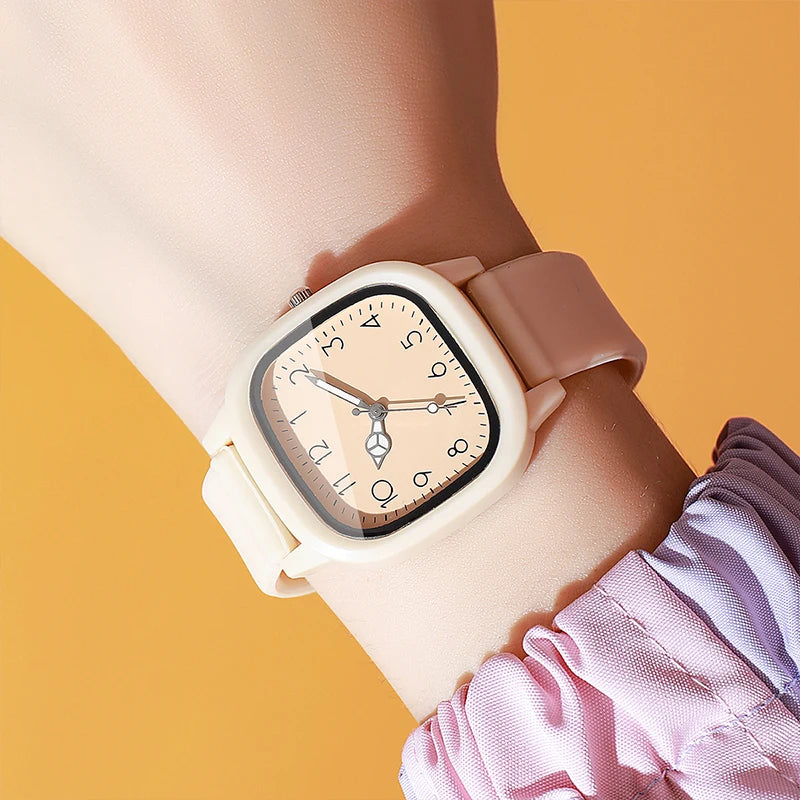 1/3/10PCS Fashion Silicone Band Women Quartz Watches