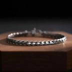 S925 Sterling Silver Fashion Simple Elegant Cuban