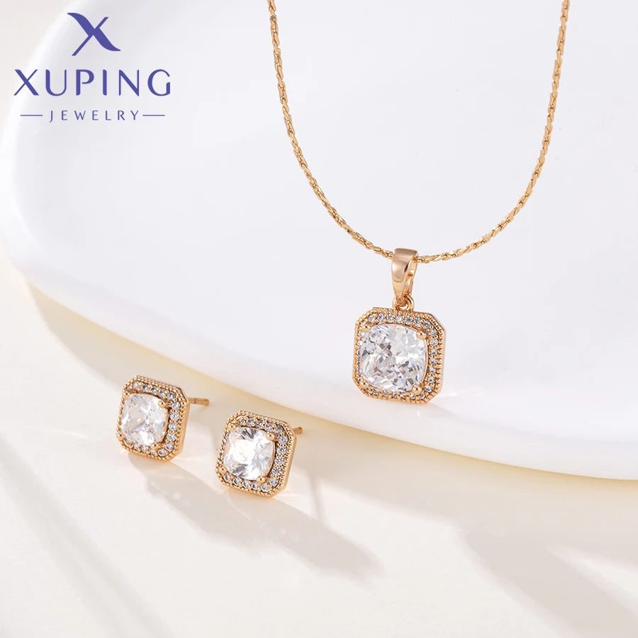 Xuping Jewelry Hot Sales Trendy Fashion Square Shaped