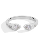 Bague Mintybox en diamant de laboratoire taille poire 0,5 carat