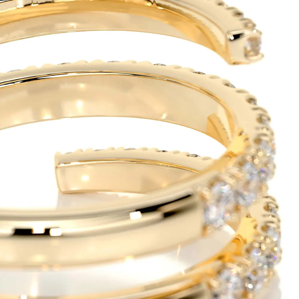 Knobspin D VVS1 Moissanite Wedding Rings for Women