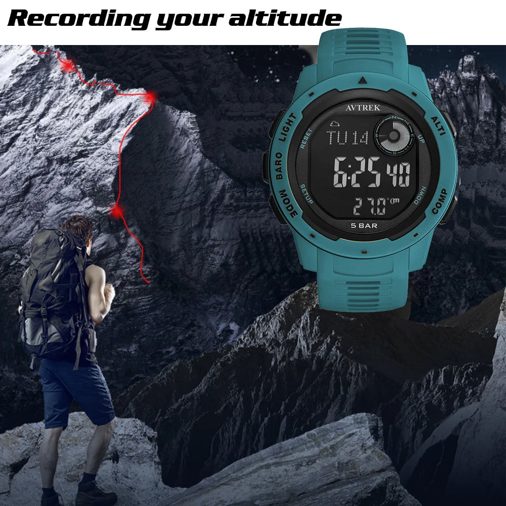 Avtrek Outdoor Digital Sports Watch Pedometer