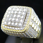 14K Gold Ring for men Natural 2 Carat Diamond with