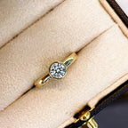 Real 14k Gold Diamond Ring for Women To Join Party