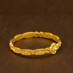 Chinese Tradition 18K Gold Pure Yellow Bangles.