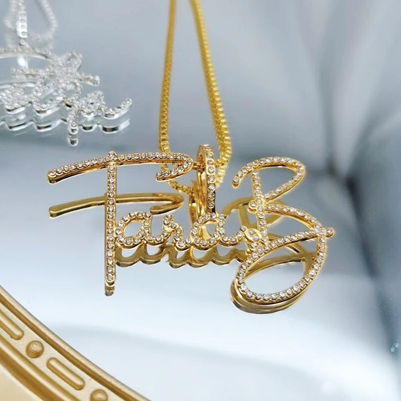 Duoying Zirconia Initial Letters Necklaces Women - Style 1 / Silver color / China Mainland|45cm, Style 1 / Rose Gold Color / China Mainland|40cm, Style 1 / Silver color / China Mainland|40cm, Style 1 / Silver color / China Mainland|50cm, Style 1 / Gold Color / China Mainland|45cm, Style 1 / Gold Color / China Mainland|40cm, Style 1 / Gold Color / China Mainland|50cm, Style 1 / Rose Gold Color / China Mainland|50cm, Style 1 / Rose Gold Color / China Mainland|45cm