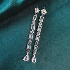 Cosya 6.8CT Full Moissanite Long Drop Earrings.