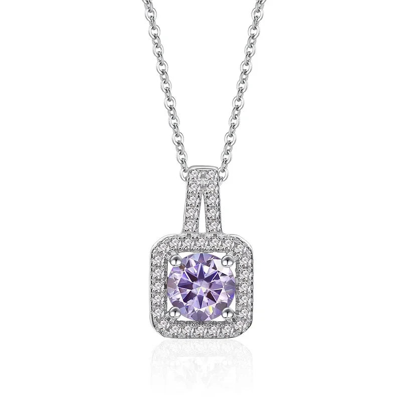 JoyceJelly Real S925 Sterling Silver 1 Carat Moiss