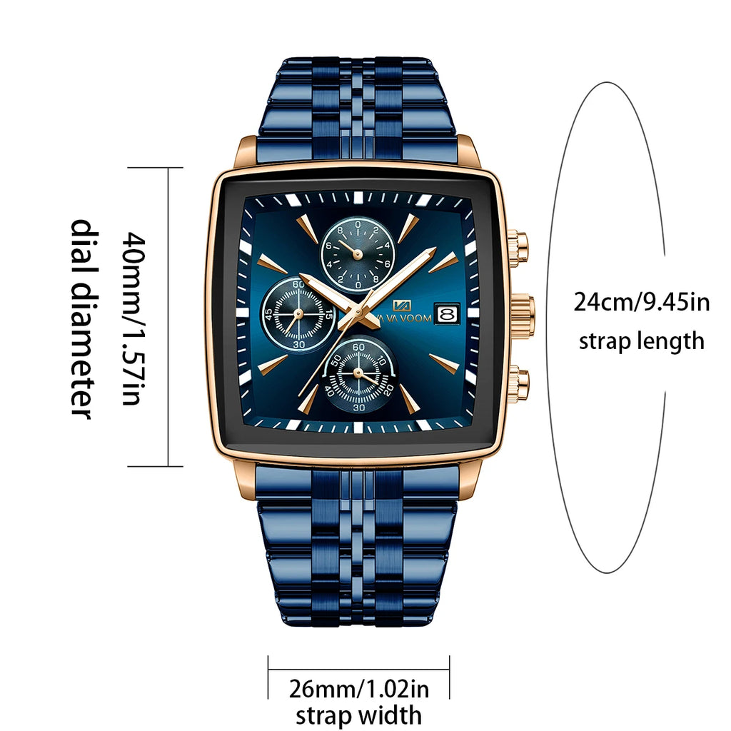 VA VA Voom Brand Men Watch Multifunctional Luxury.