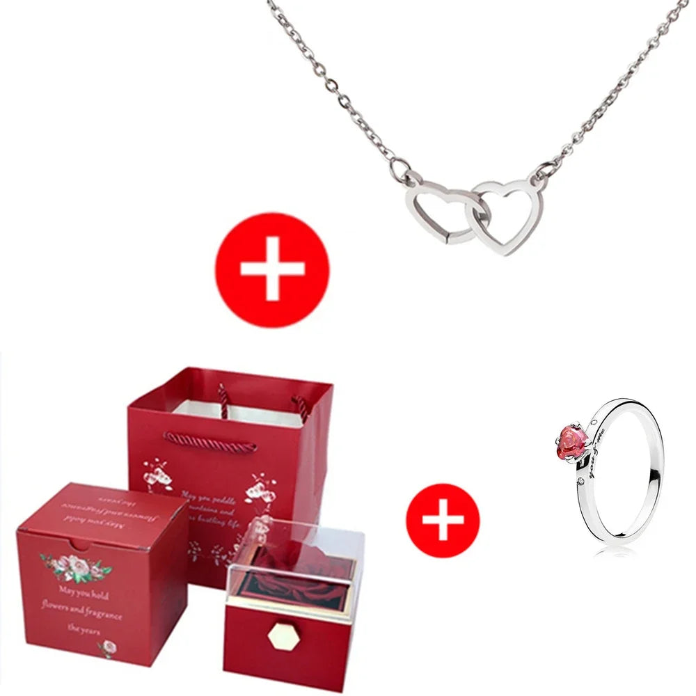 Custom Names Heart Necklace Personalized Jewelry - Style 16