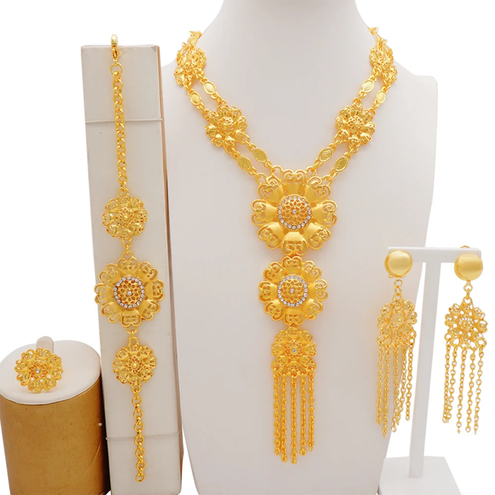 Dubai Women Gold Color Jewelry Sets African Wedding - BJ-1071- N2
