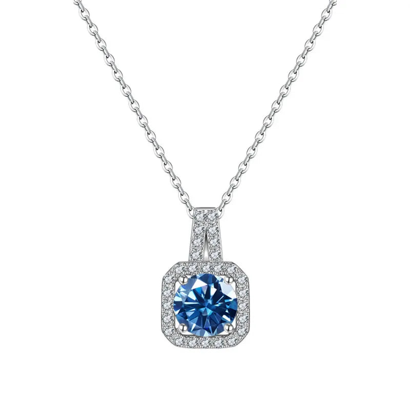 JoyceJelly Real S925 Sterling Silver 1 Carat Moiss