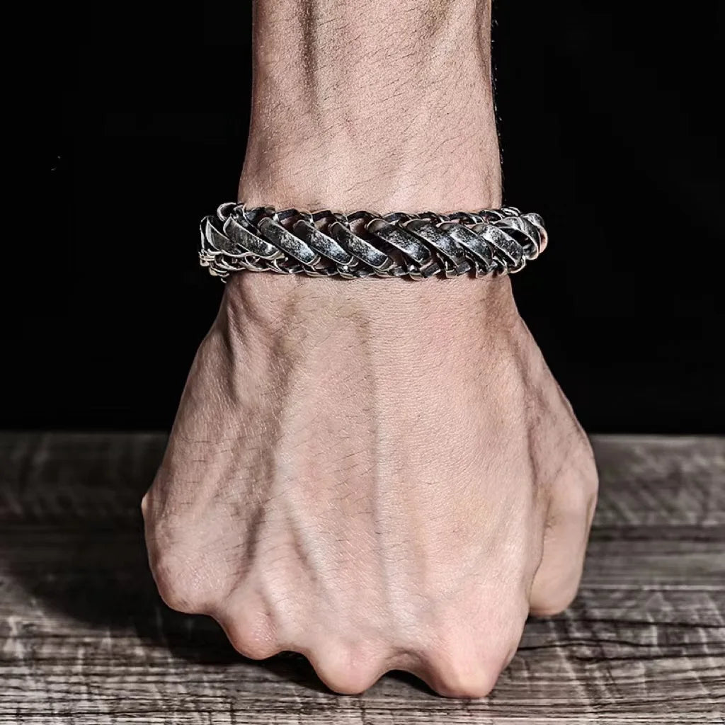 Great Sale 100% S925 Sterling Silver Punk Minimali