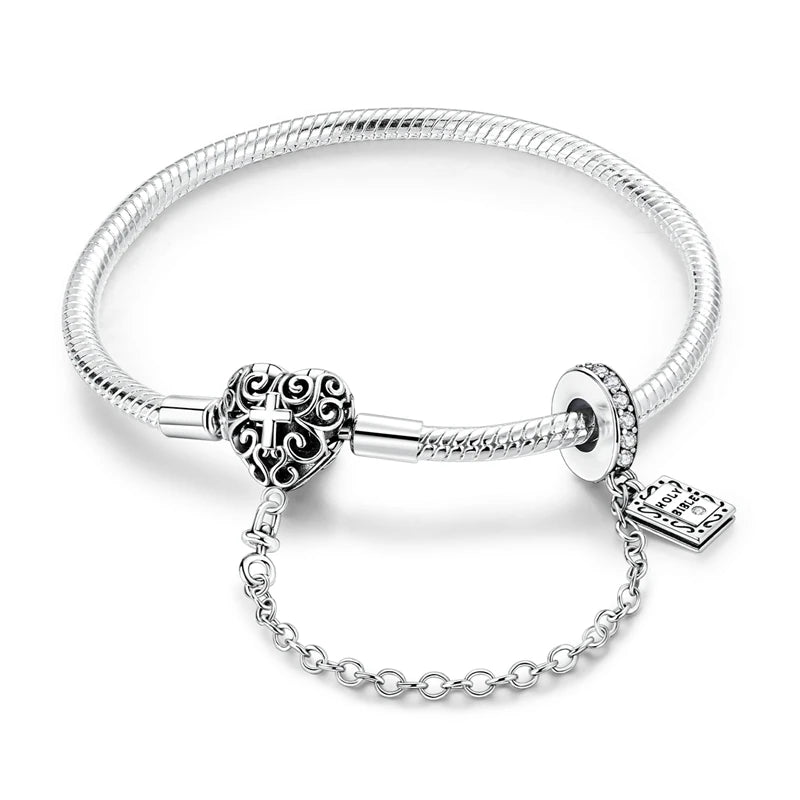 925 Sterling Silver Bracelets 17-20CM Original Golden - KTB123 / 19cm / United States, KTB123 / 20cm / United States, KTB123 / 17cm / United States, KTB123 / 18cm / United States