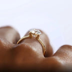 18k Gold Plated Wedding Ring 1.0CT D Color