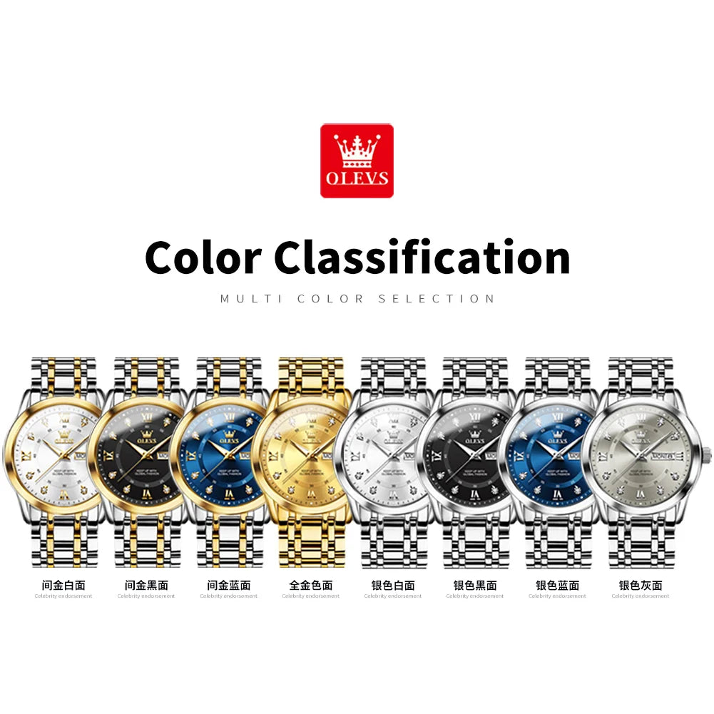 OLEVS 5513 Mens Watch Original Fashion Brand Quartz
