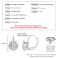 Lnkry 6.5MM/8MM Moissanite Hoop Earring 14k - silver color-8mm