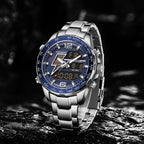 New Foxbox Men Watch Dual Display 30M Waterproof.