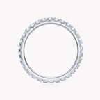 KNOBSPIN 2mm D Color Moissanite Ring 925 Sterling