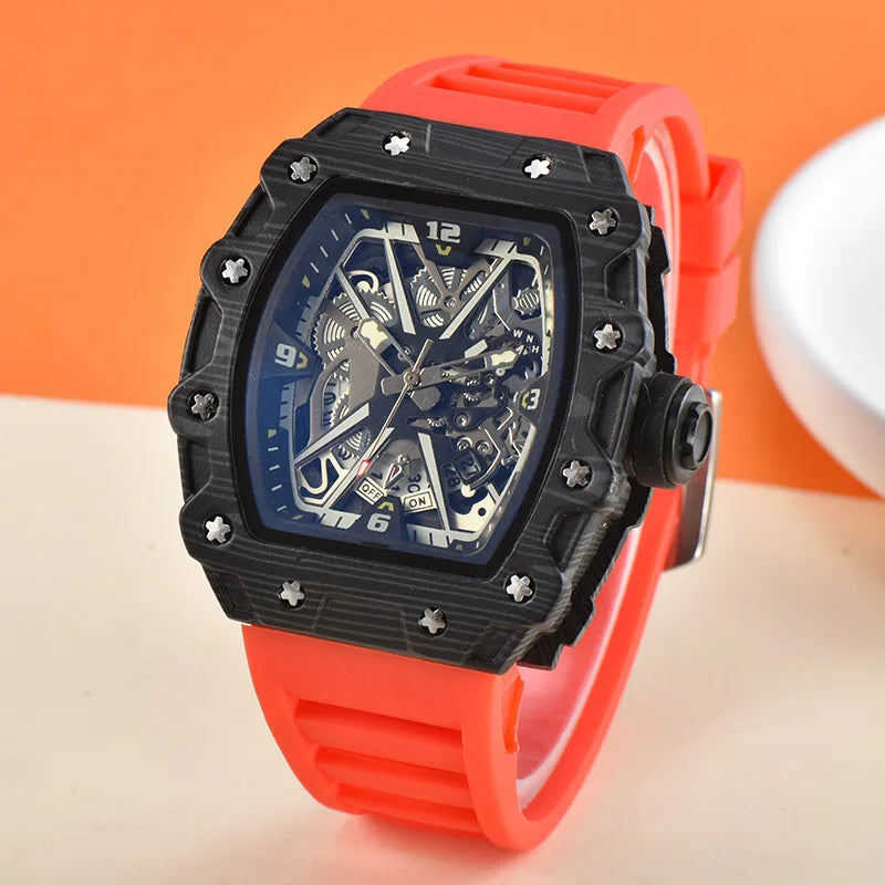 New, large dial men's quartz watch waterproof