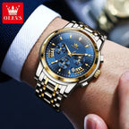 Olevs Men's Quartz Watches Top Brand Stainless.