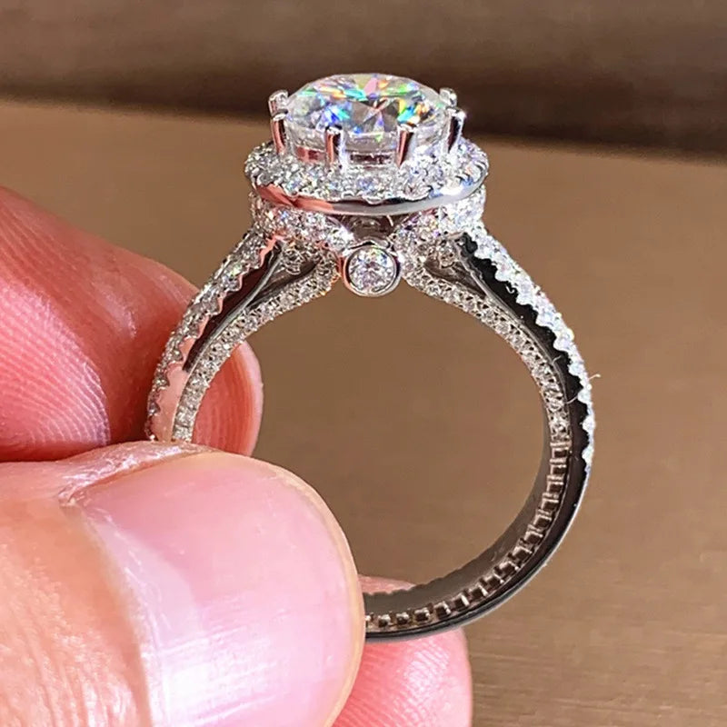 Ehhai GRA Certified 1-2CT Round Wedding Moissanite