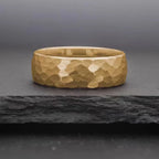 Bague Tendance en Carbure de Tungstène Plaqué Or 8MM/6MM