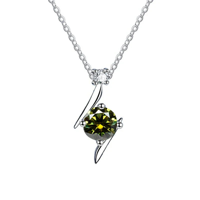 1.0 carat women moissantie pendant necklace for.