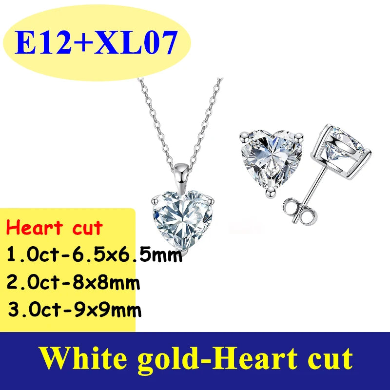 0.5-3CT D Color VVS1 Moissanite Diamond Women's