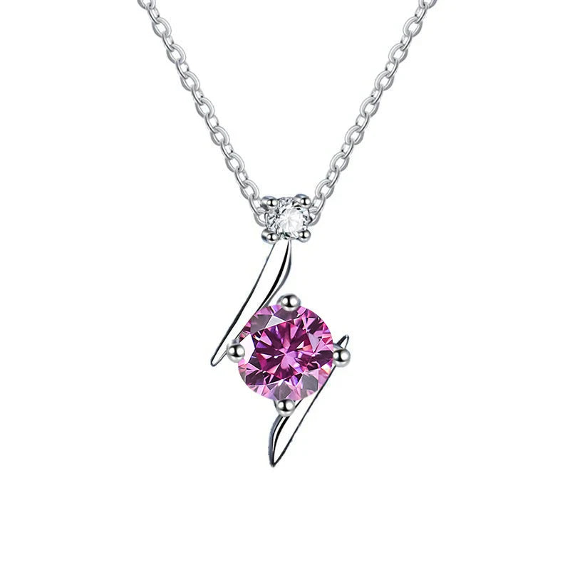 1.0 carat women moissantie pendant necklace for.