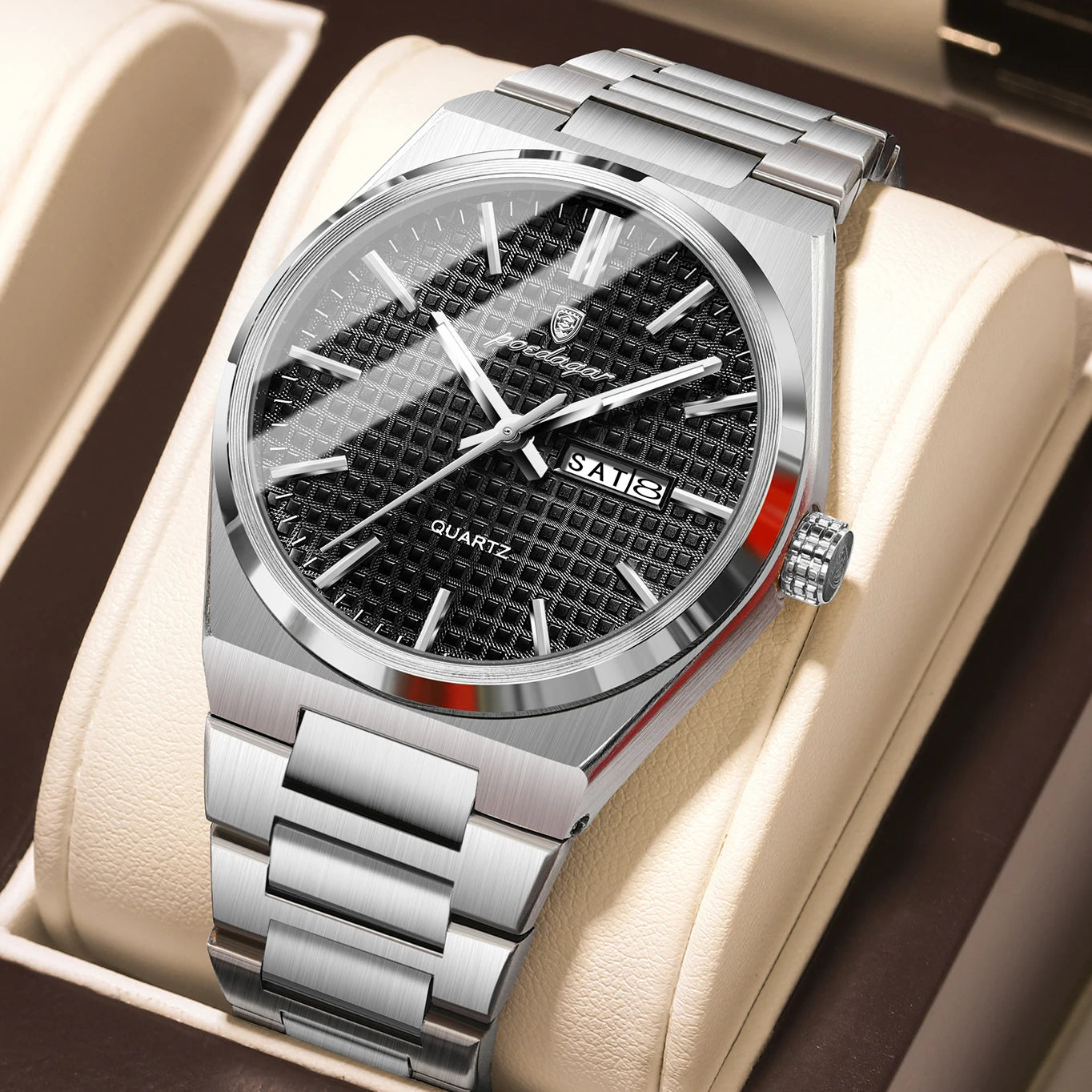 Poedagar Original Luxury Men Clock Waterproof