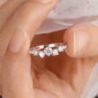 Anziw Real S925 Ring Cluster Moissanite Sterling