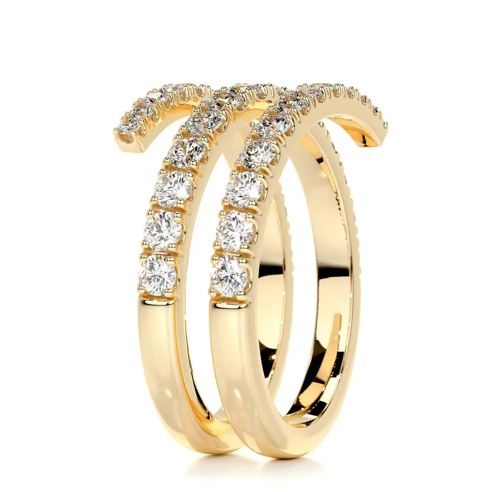 Knobspin D VVS1 Moissanite Wedding Rings for Women