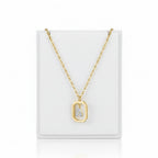 ANDYWEN 925 Sterling Silver Gold Inital Pendant Luxury