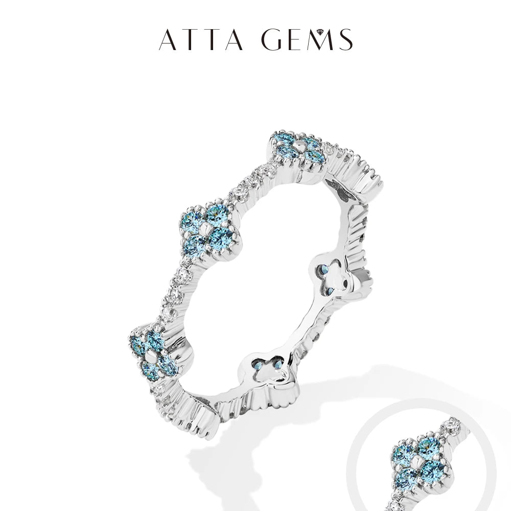 Attagems Eternity Dvvs1 Moissanite Ring for Women.
