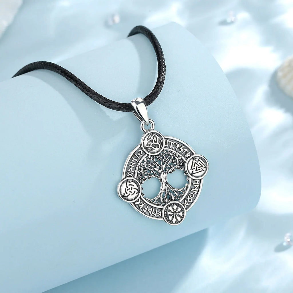 Eudora 925 Sterling Silver Tree of Life Necklace.