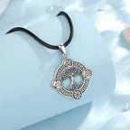 Eudora 925 Sterling Silver Tree of Life Necklace.