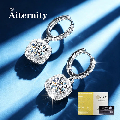 0.5-1 Carat Moissanite Earrings for Women