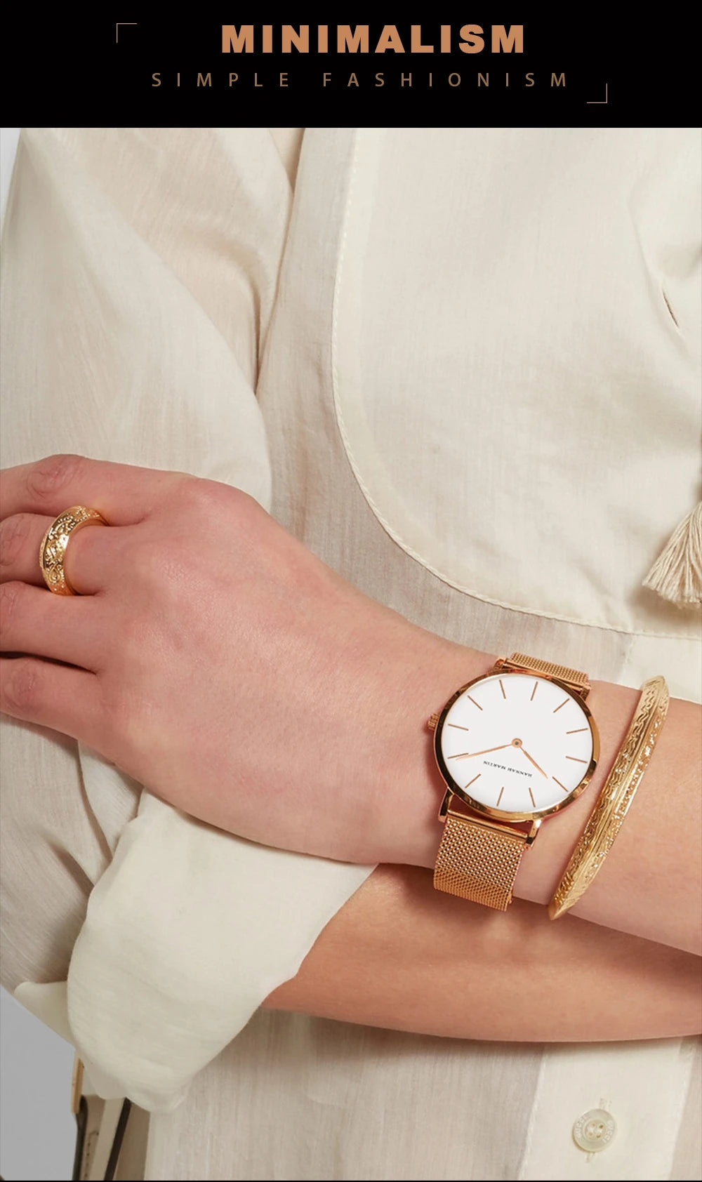 2023 New Women Bracelet Watch 1 Set Japan Quartz.