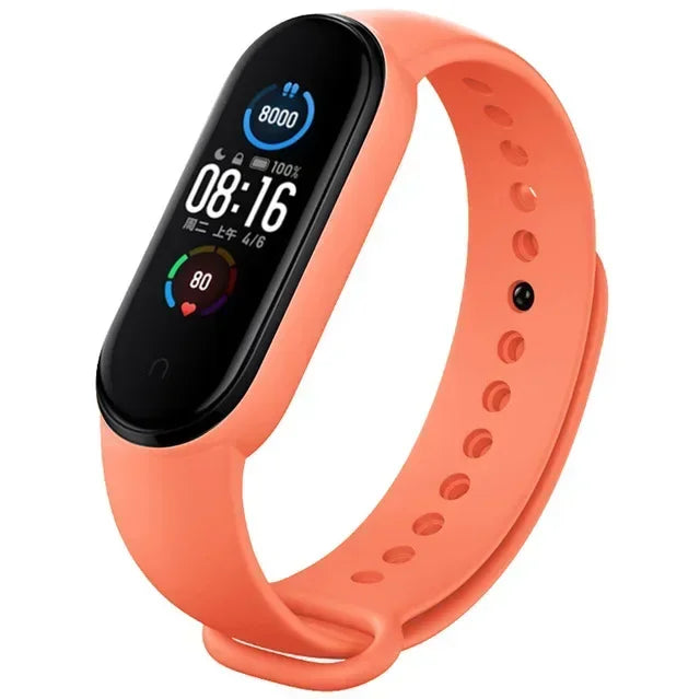 Watch Strap For Xiaomi Mi Band 7 6 5 4 3 Wristband - Orange 08 / Mi band 3 4 / United States, Orange 08 / Mi band 5 6 7 / United States