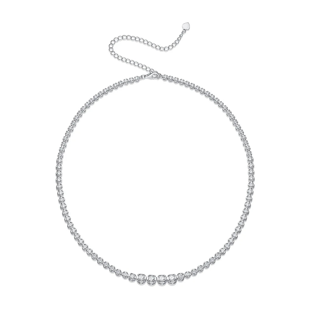 Lyee Cyee 925 silver moissanite necklace 4mm casua